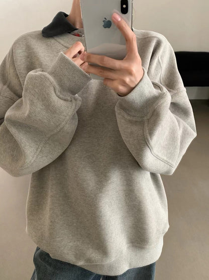 // 超高質靚料淨色衛衣