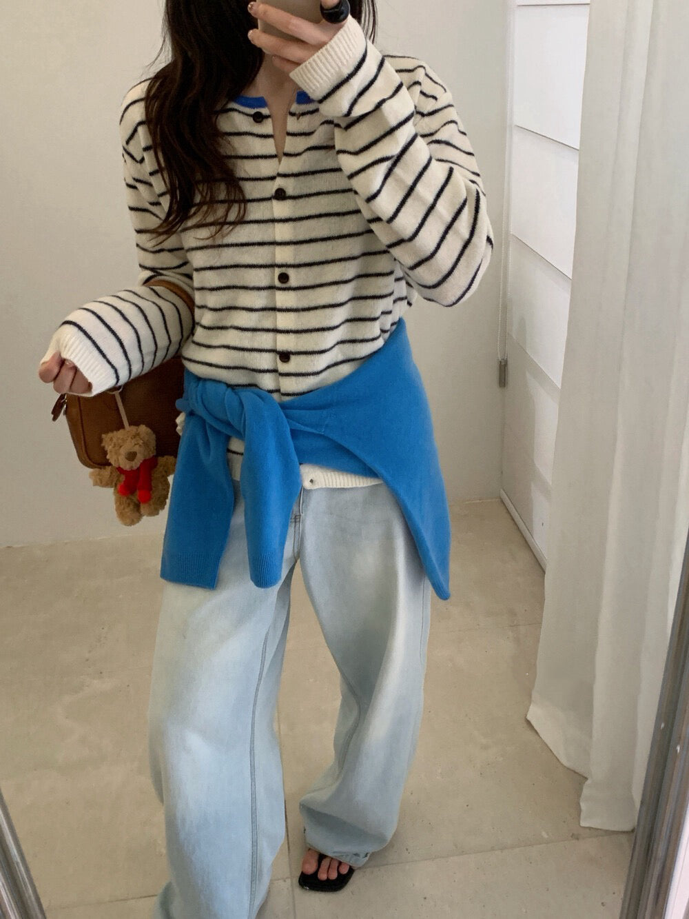 // 100%wool復古撞色包邊間條CD