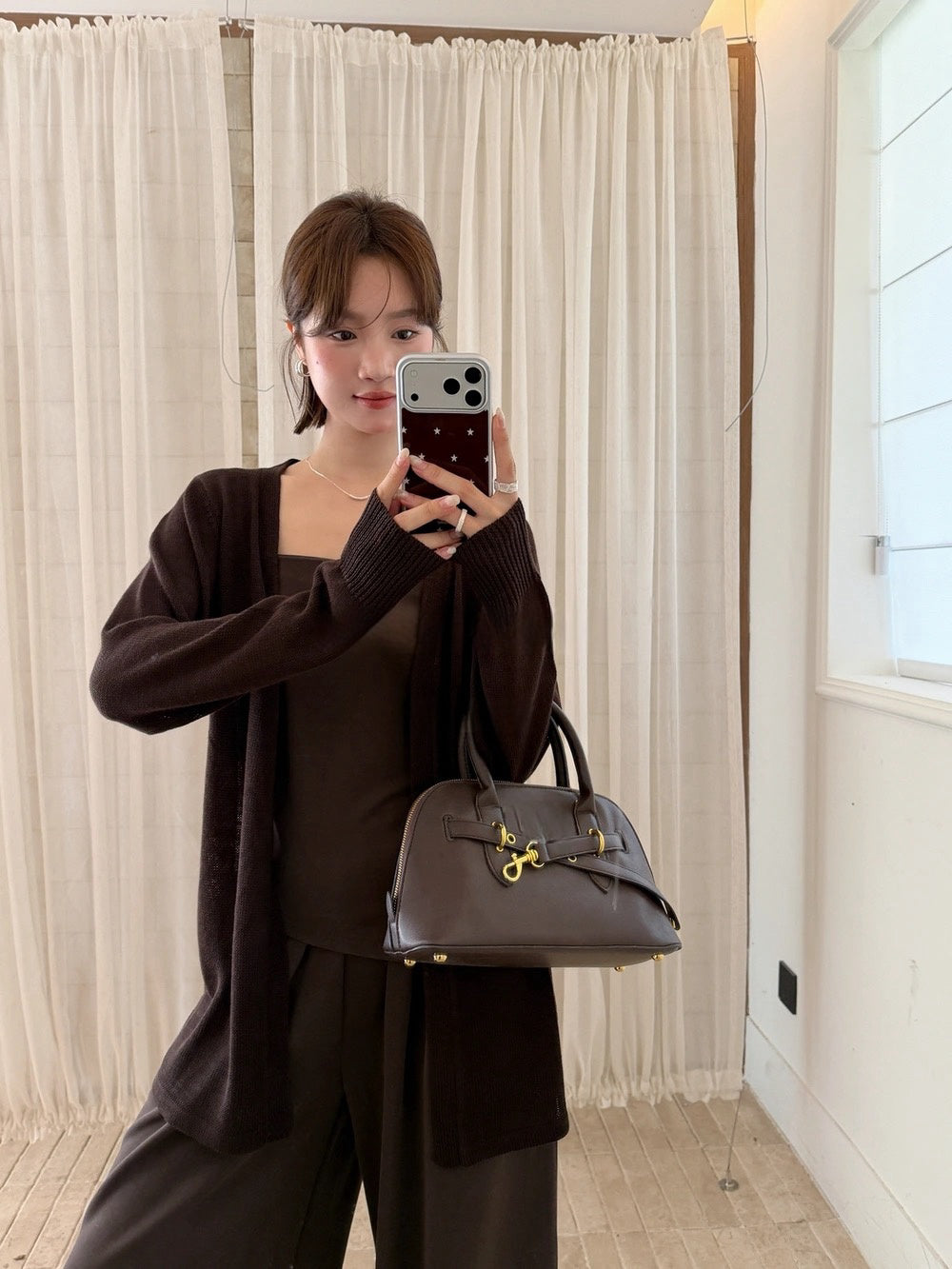 T02 / 超親膚莫代爾吊帶+休閒褲+外套三件套