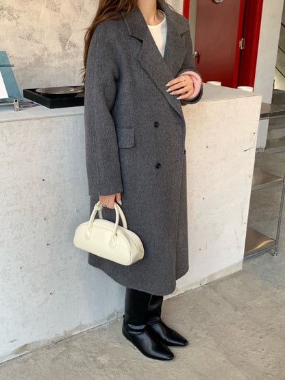 // 10%駱駝絨+90%羊毛超高質法式雙排扣手工外套