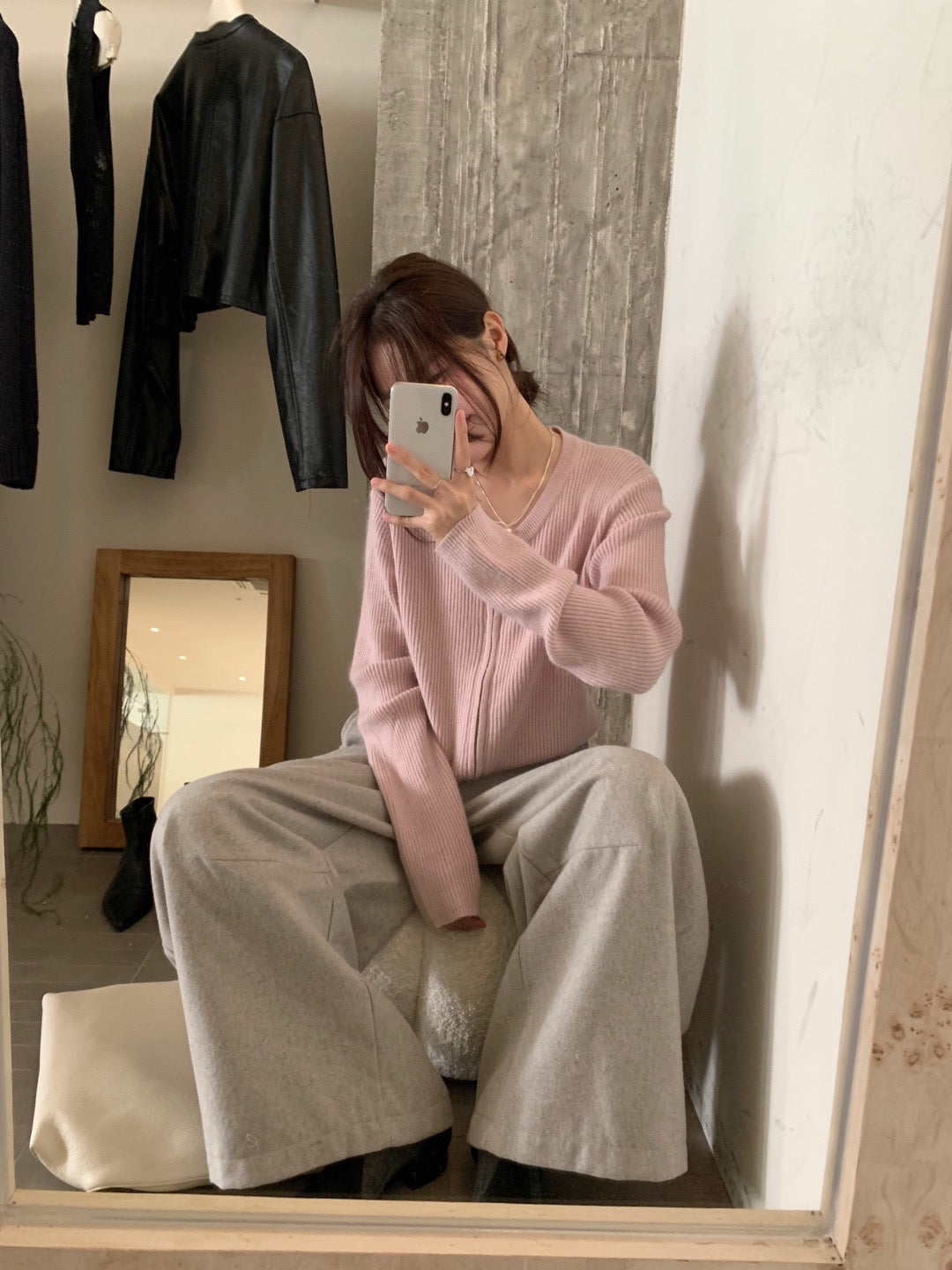 // 高質貂絨圓領拉鍊CD