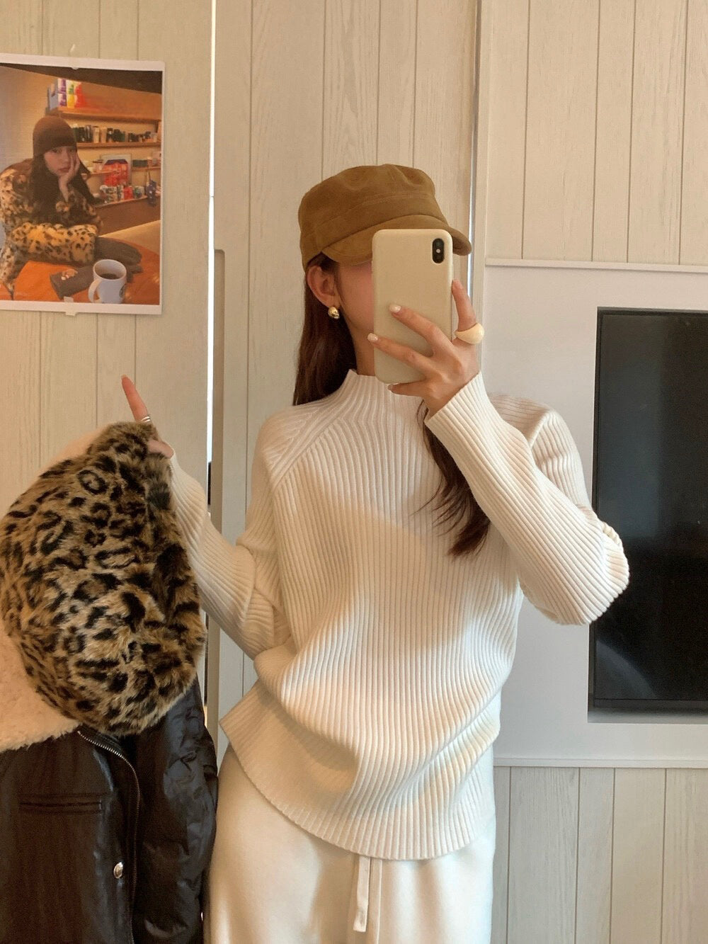 // 超美22色直坑紋不挑身型半領NT