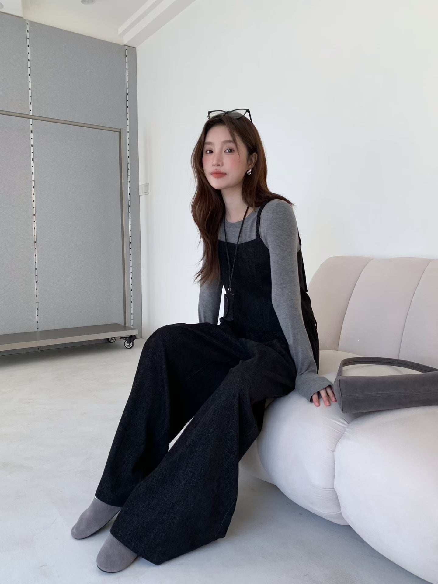 // 性價比極高吊帶+打底+全長褲三件套