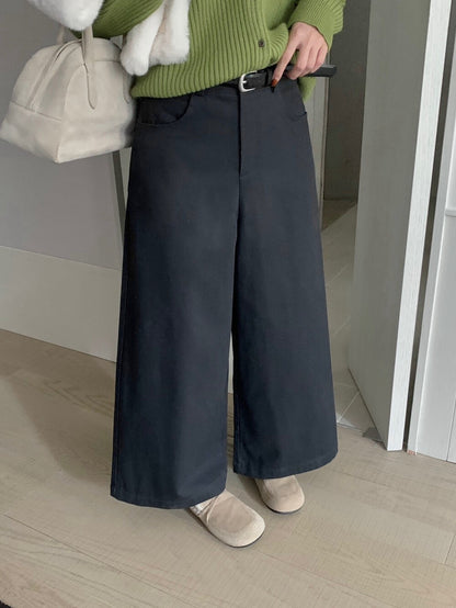 // 小個子必入九分闊腳褲(連腰帶)