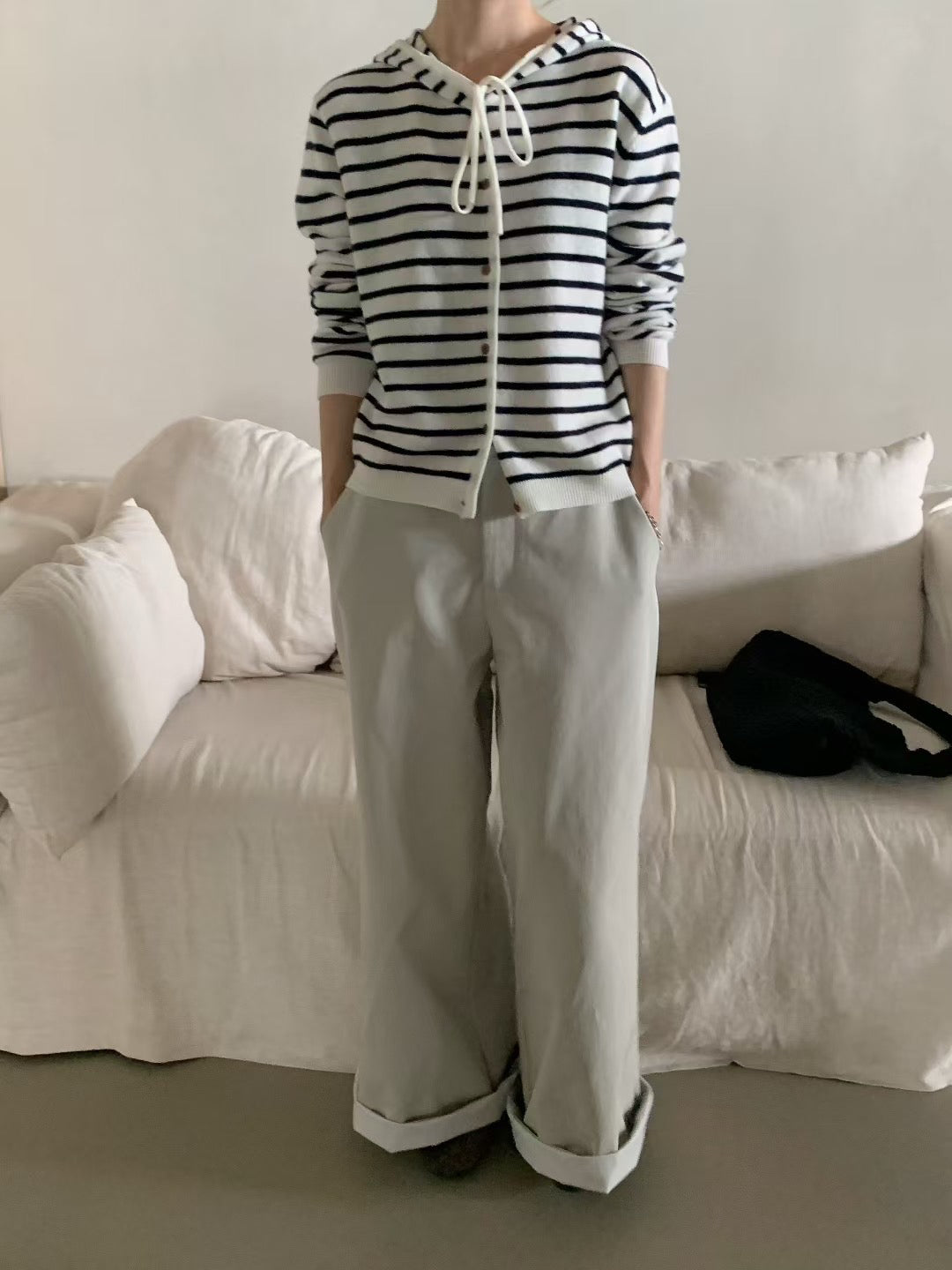 // 超軟糯親膚感連帽鈕扣CD