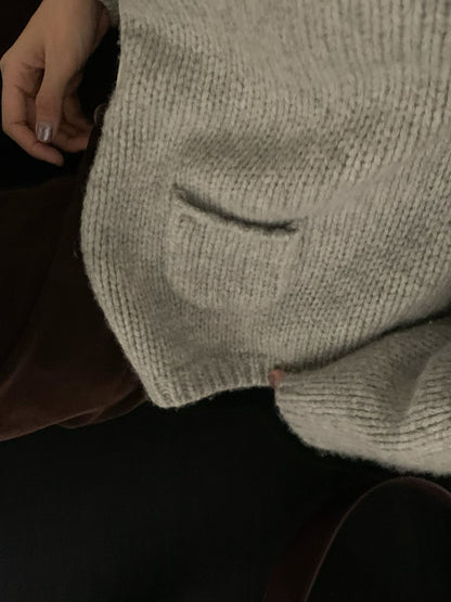 // 100%羊毛可愛弧邊小口袋CD