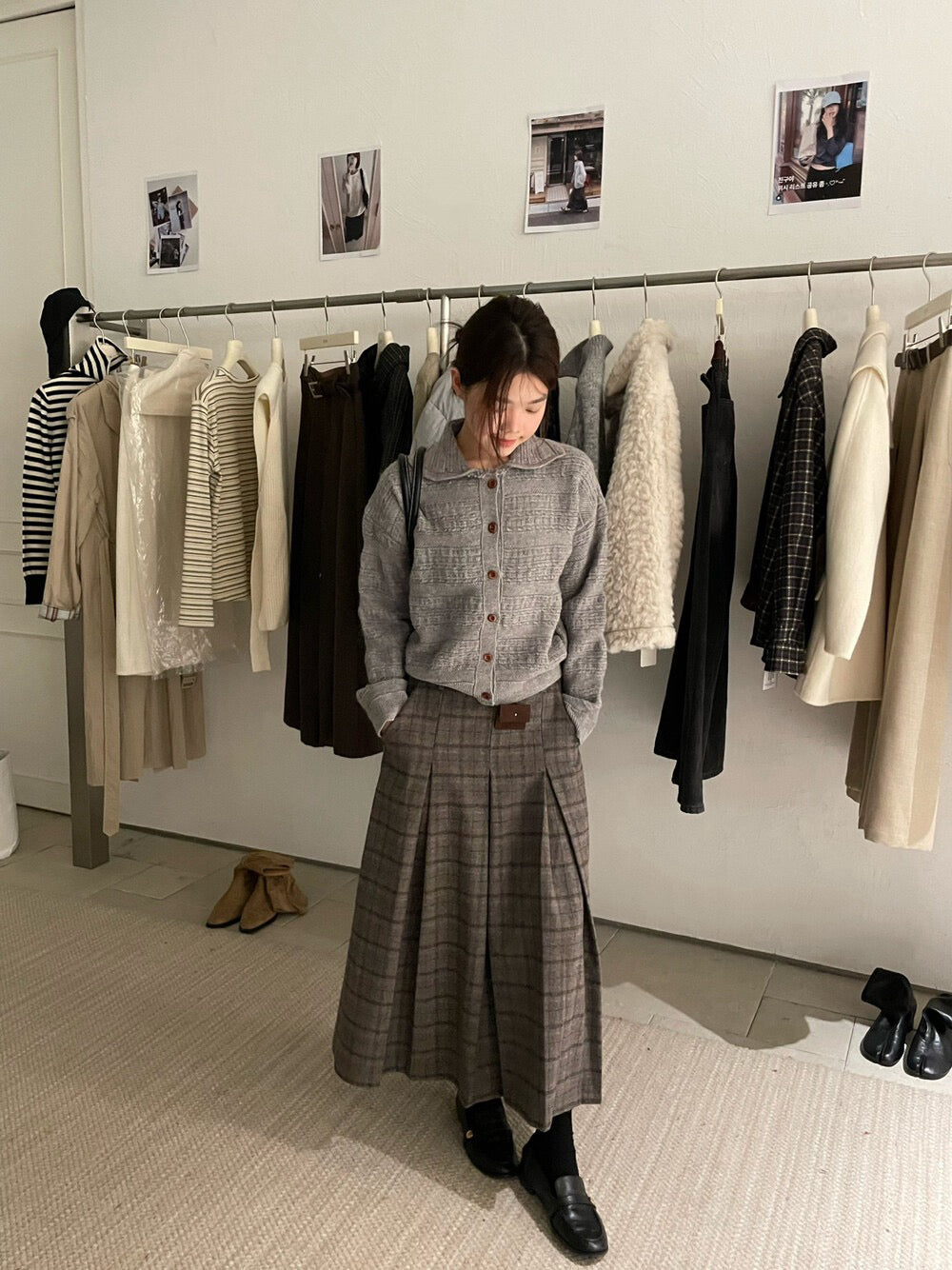 // 四色肌理感織紋翻領CD