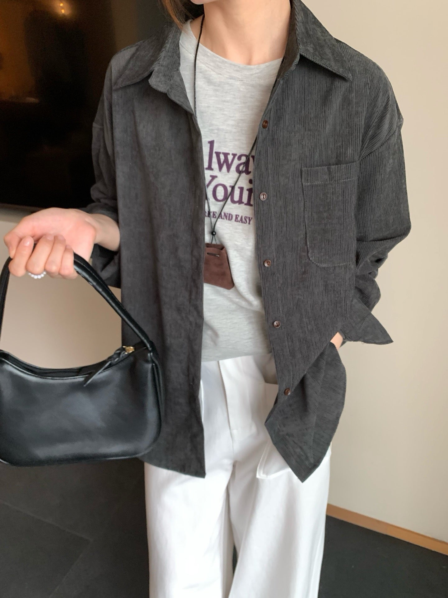 // 多色超柔軟燈芯絨口袋SH