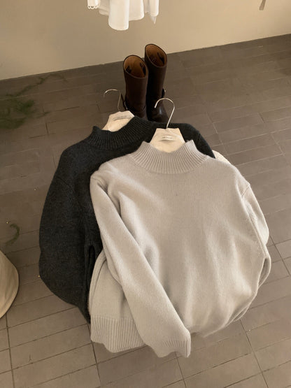 // 10%angora半領16色套頭NT