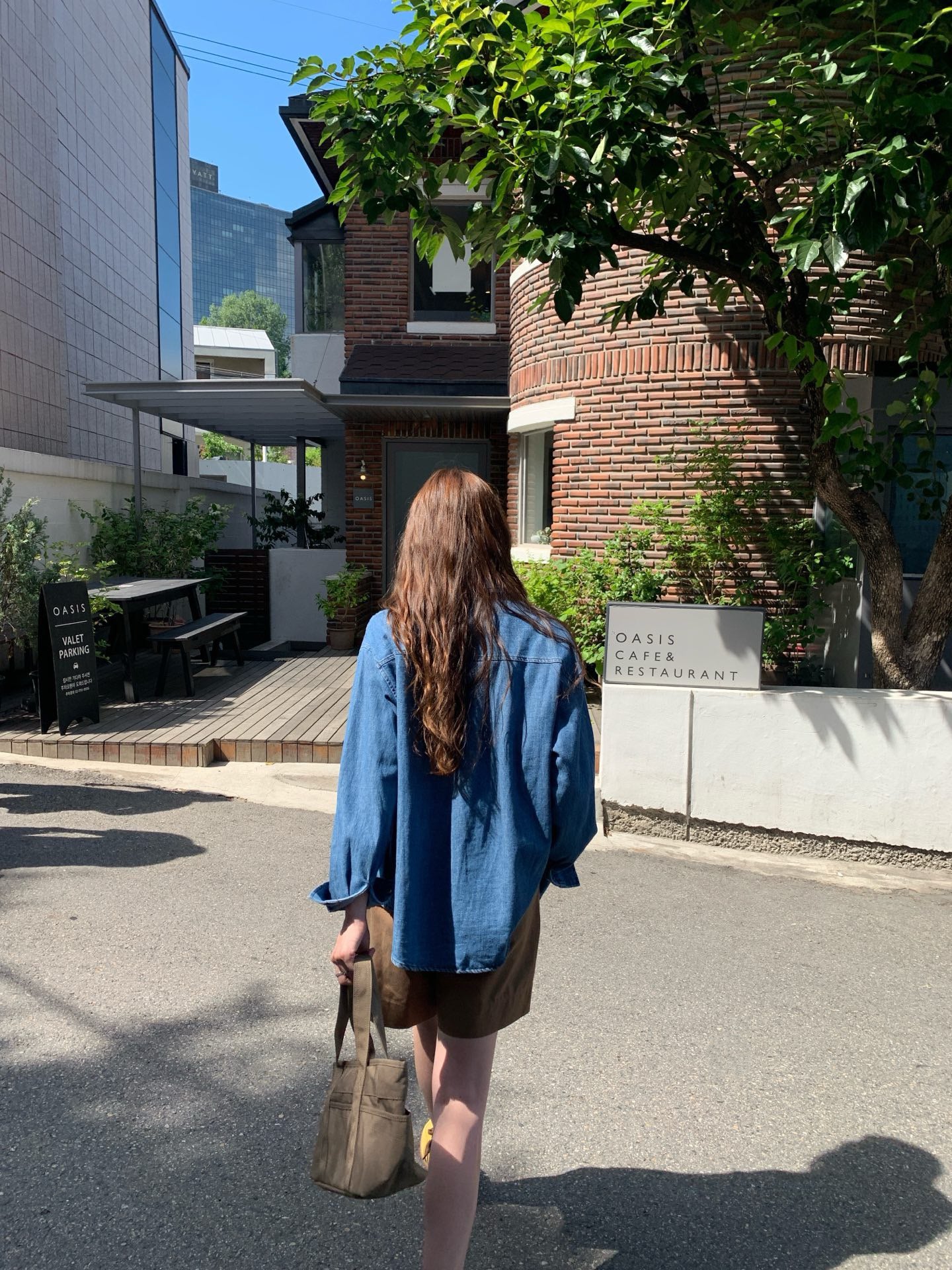 // 經典復古洗水色口袋SH