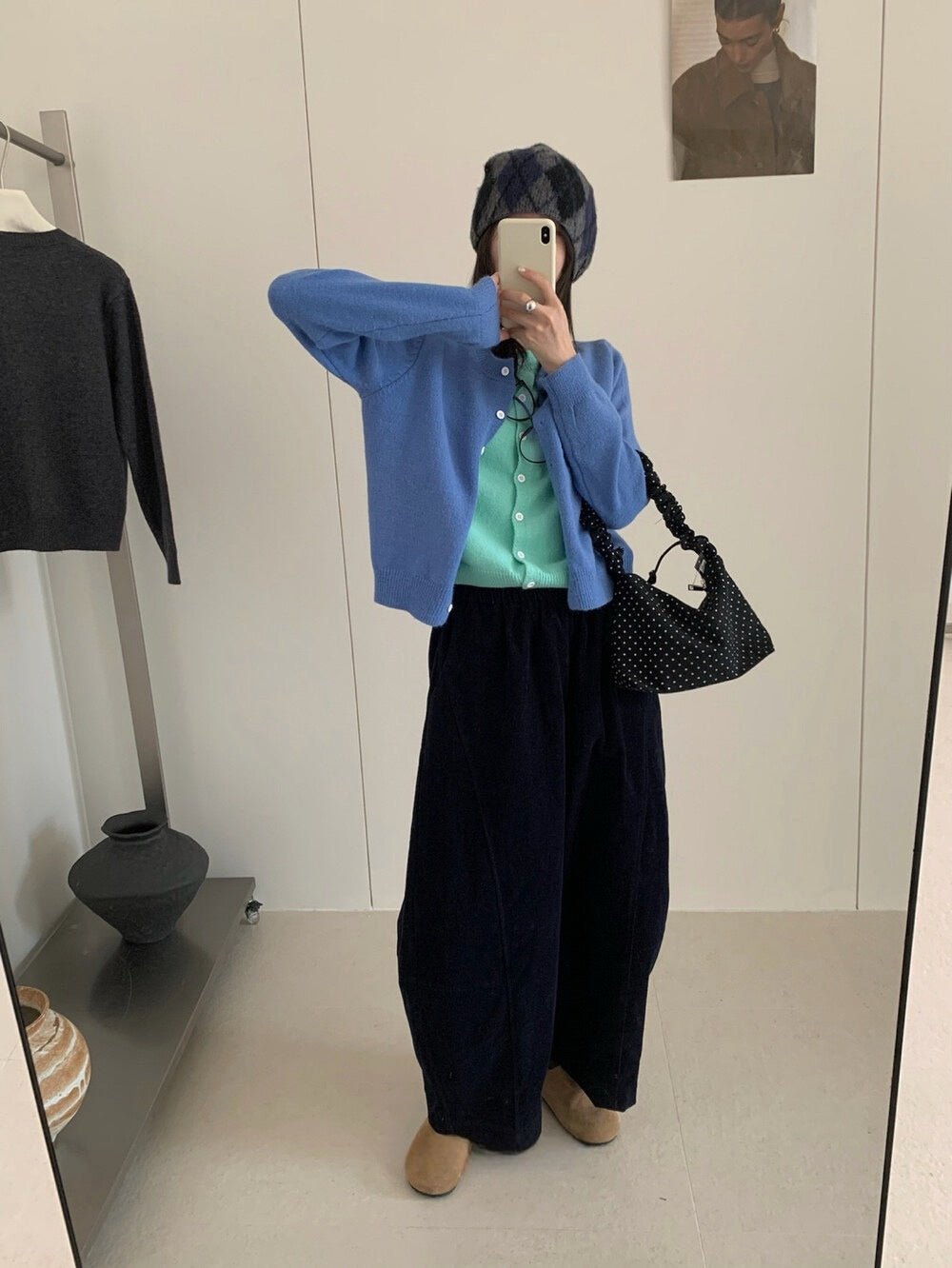 // 檔口爆款軟糯撞色假兩件CD