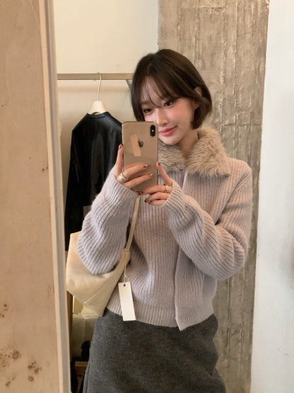 // 20%羊毛高質可拆毛毛領CD