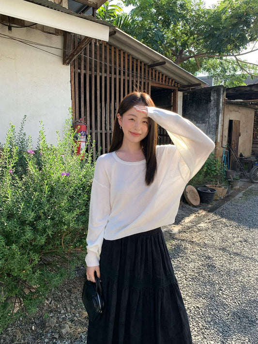 🐑 5%羊毛混紋慵懶感長袖針織