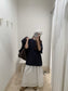// 背後玫瑰圖案寬鬆TEE