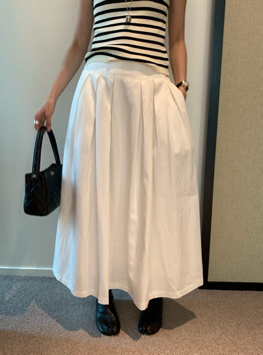 // lyocell壓褶遮肉休閒感SK