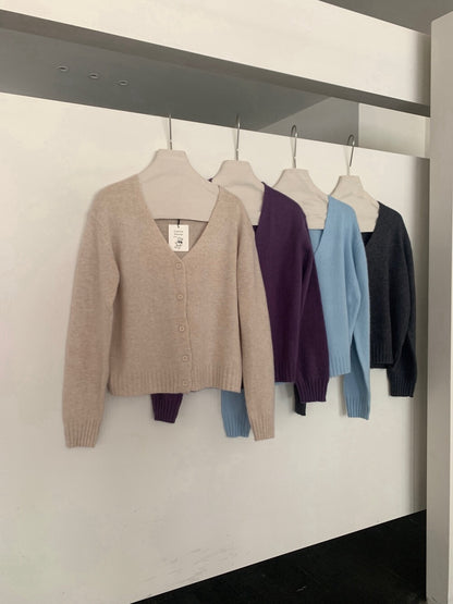 // 30%wool V領四色CD