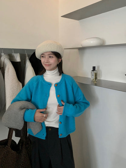 // 質感木質鈕扣落肩CD