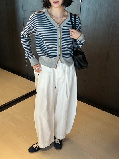 // 復古撞色間條包邊CD