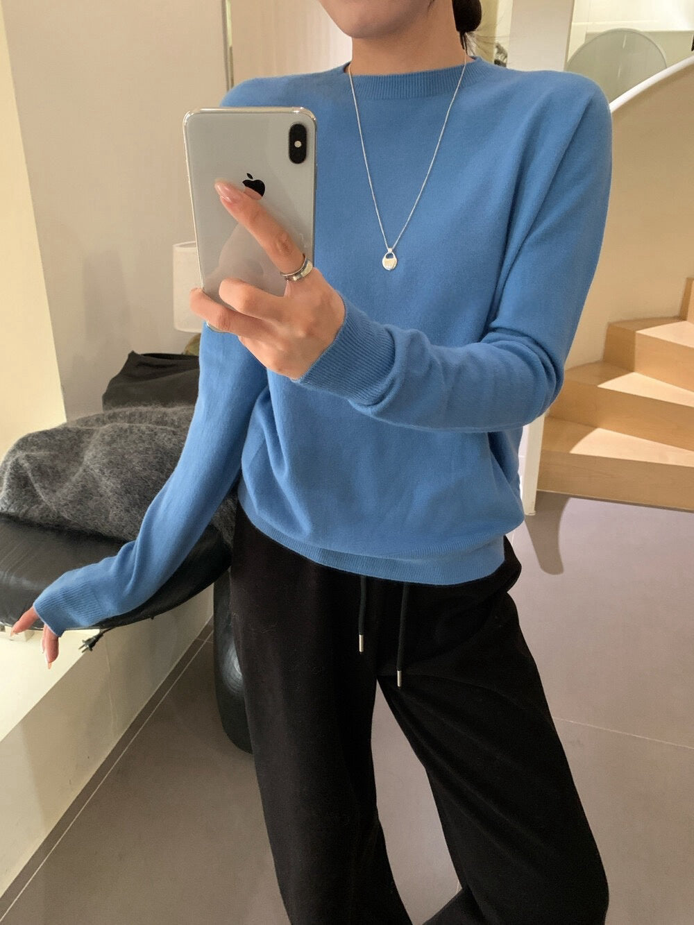 // 5%wool 20色親膚針織上衣