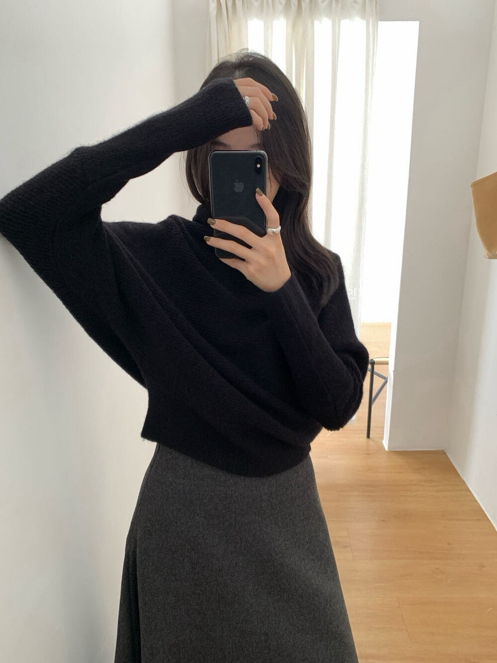 // 堆堆領慵懶感蝙蝠袖NT