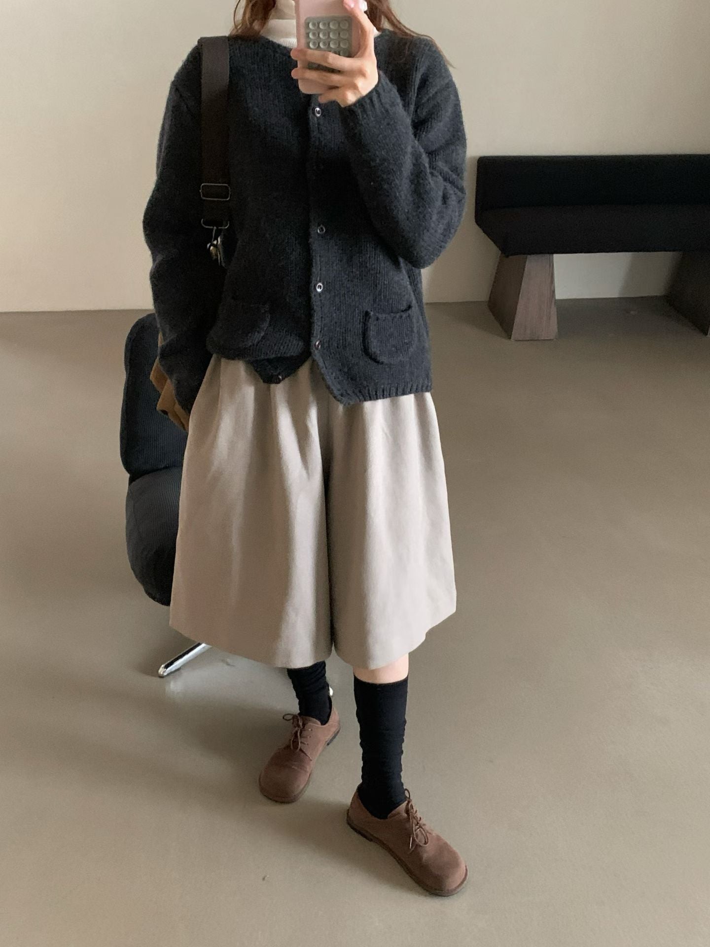 // 100%羊毛可愛弧邊小口袋CD