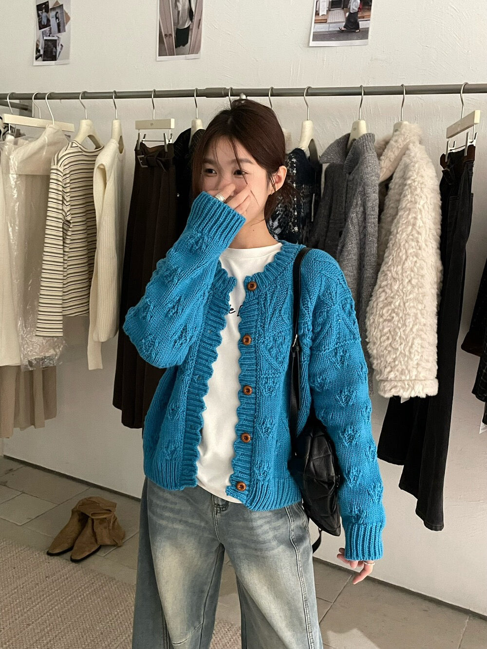 // 20%wool法式復古鈎花CD