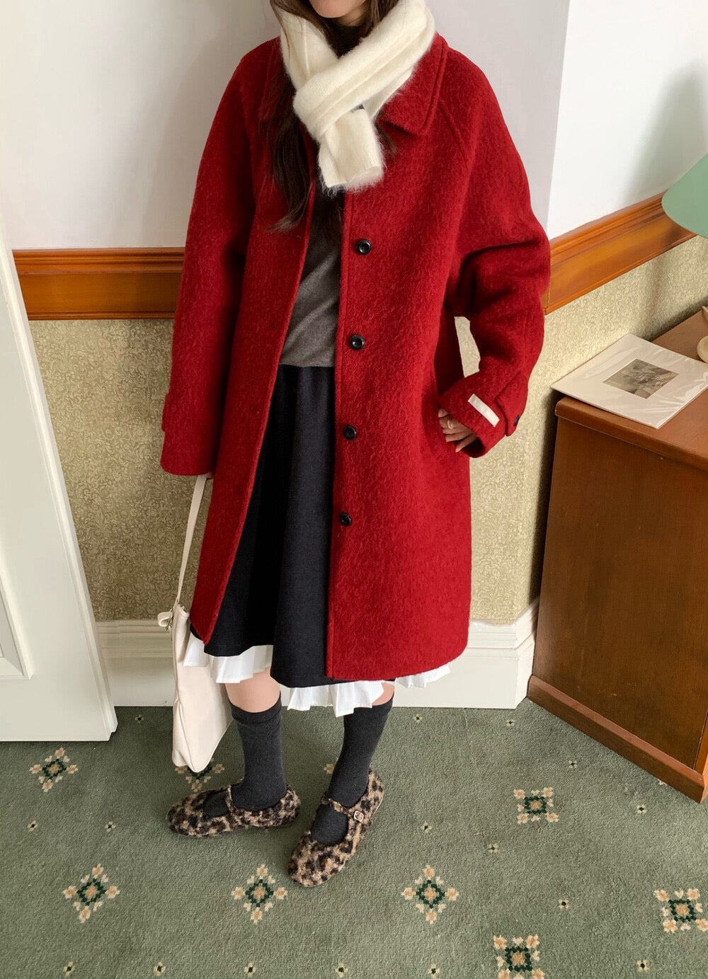// 極高質20%alpaca+80%fine wool手工羊駝絨外套