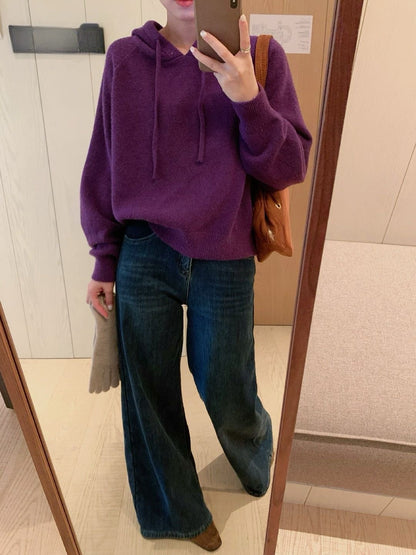 // 超軟糯北極絨連帽毛衣