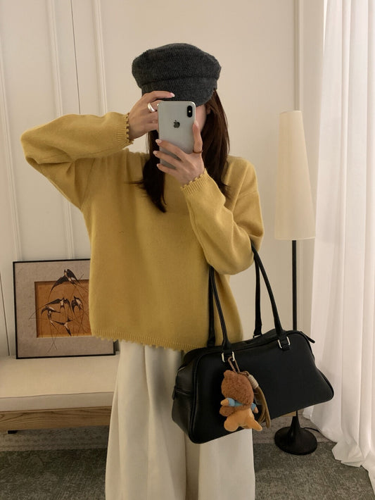 // 30%綿羊毛不規則鬚鬚邊毛衣