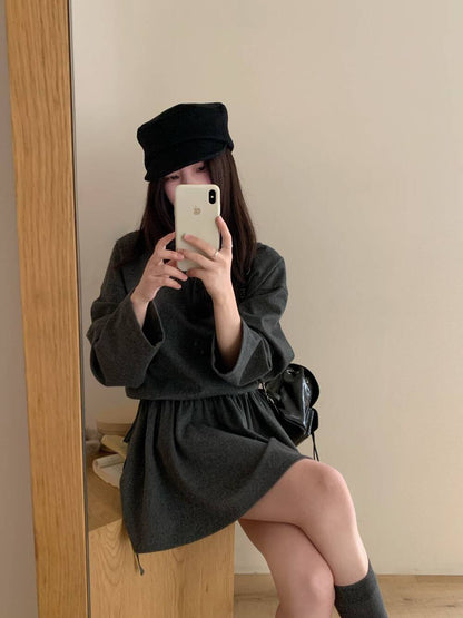 // 休閒運動風可束腰polo領OPS