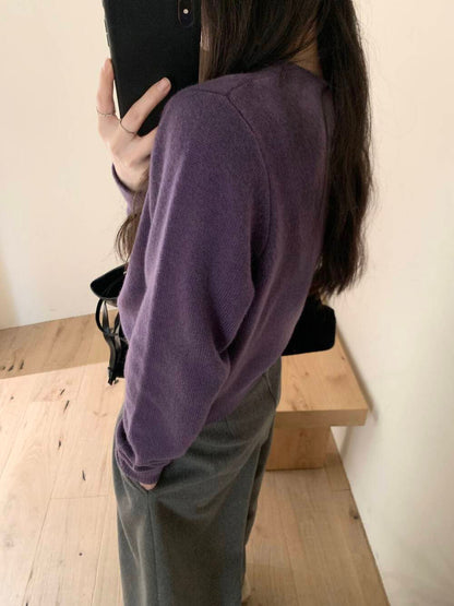 // 100%羊毛軟糯高質交叉鈕扣NT