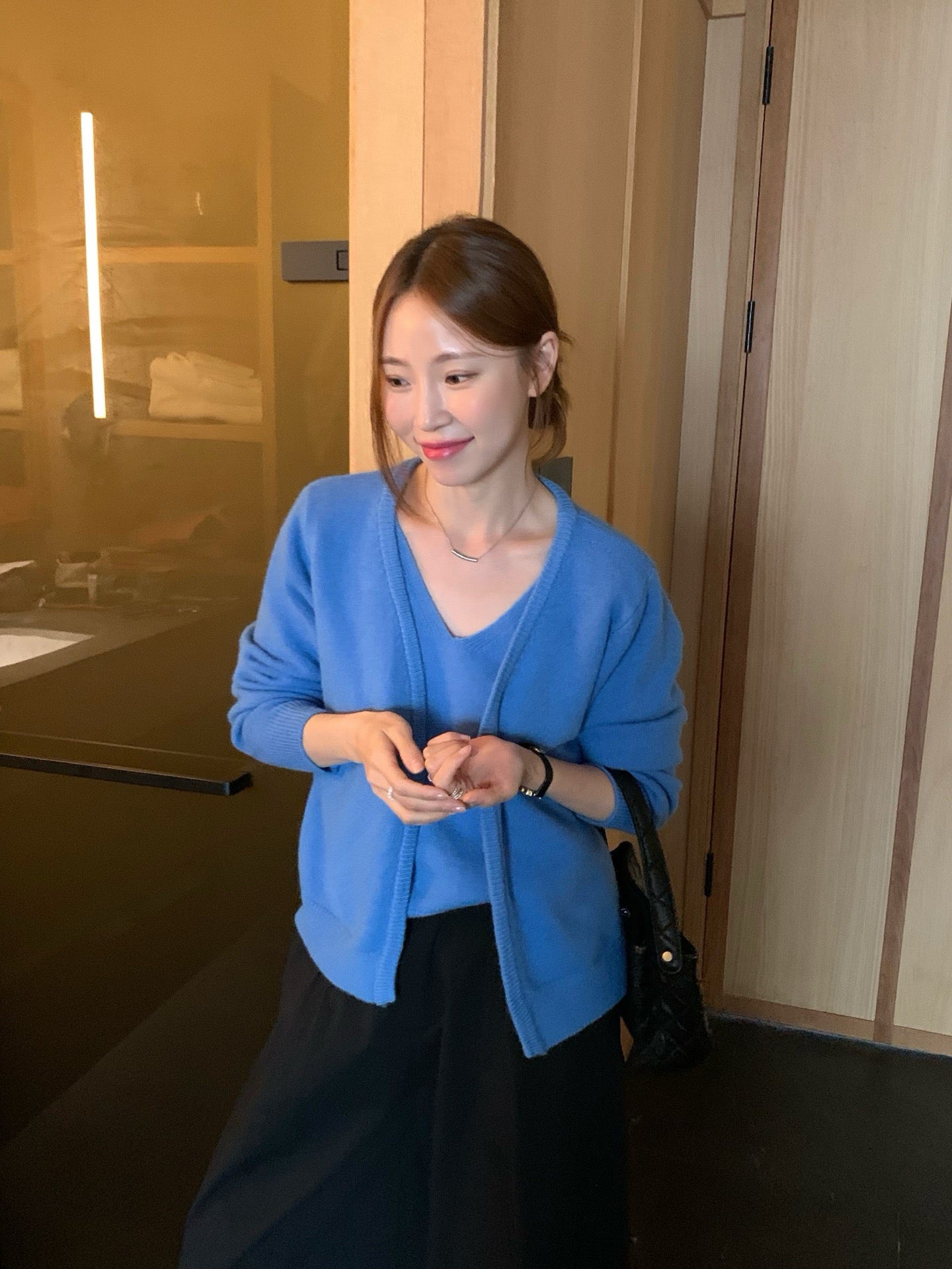 (部分現貨) // 超soft 5%羊毛背心+外套兩件套