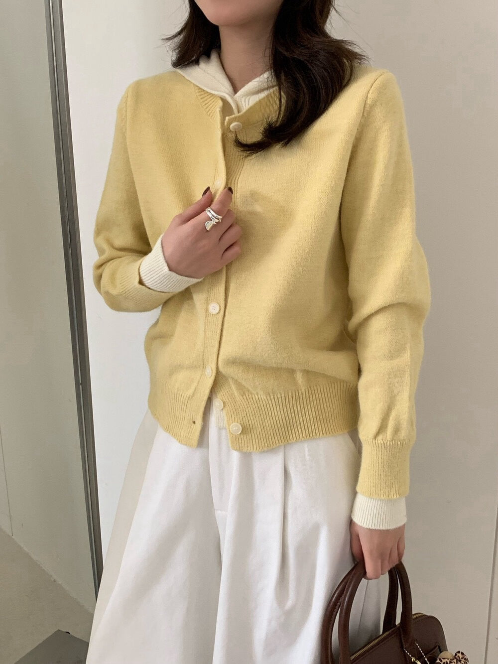 // 超美配色假兩件連帽外套NT