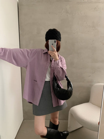 // 高質刺繡字燈芯絨SH