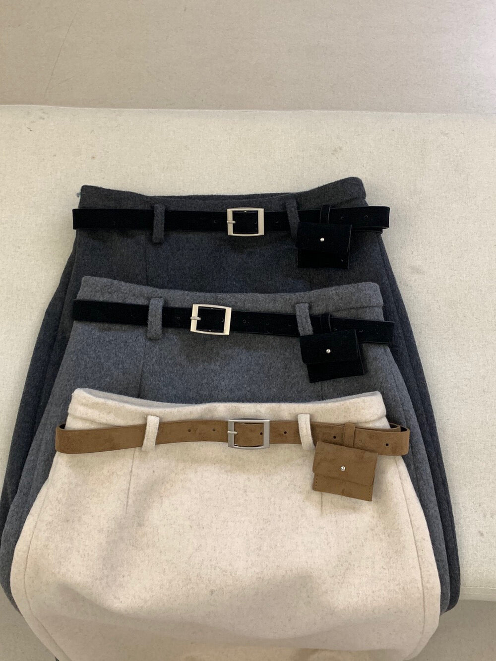 // 50%wool解鎖一切秋冬配搭的長款直筒裙