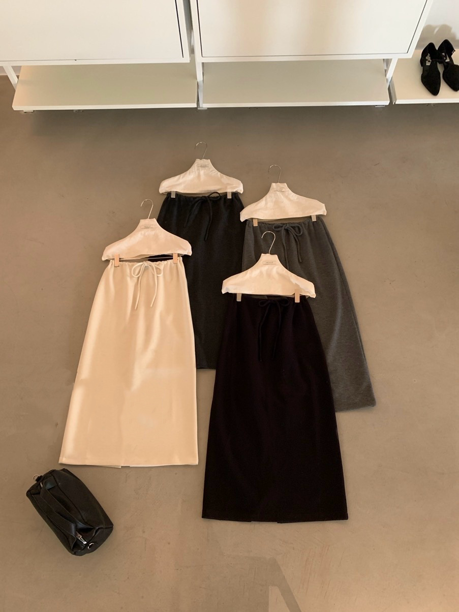 // 超舒服羊絨慵懶綁腰SK