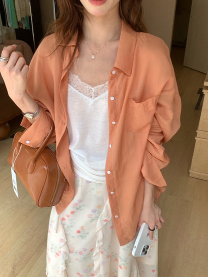 // 超舒服天絲料防曬恤衫￼