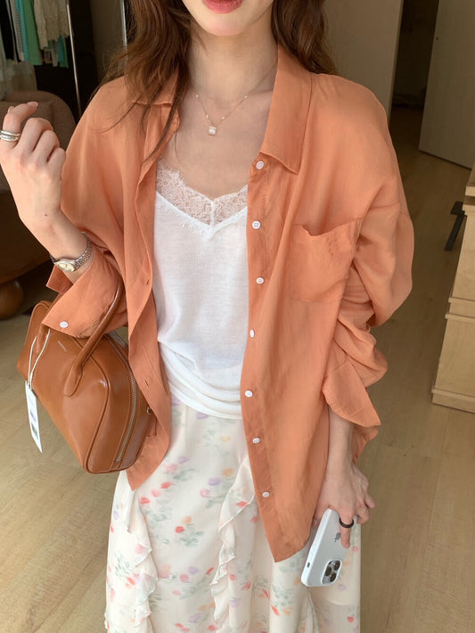 // 超舒服天絲料防曬恤衫￼