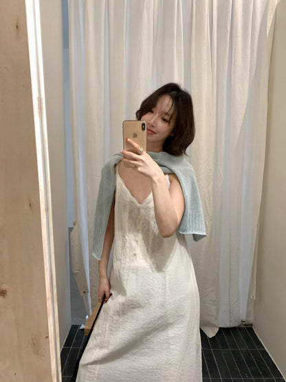 // 精緻刺繡lace微光澤感吊帶OPS