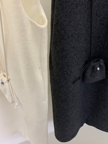 // 50%wool柔軟U領背心OPS(連袋仔)