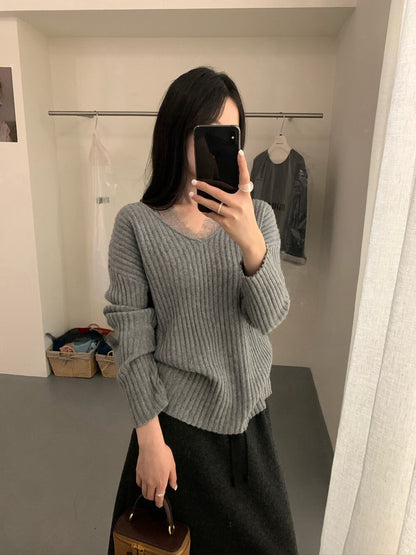 // 12%綿羊毛lace邊假兩件NT