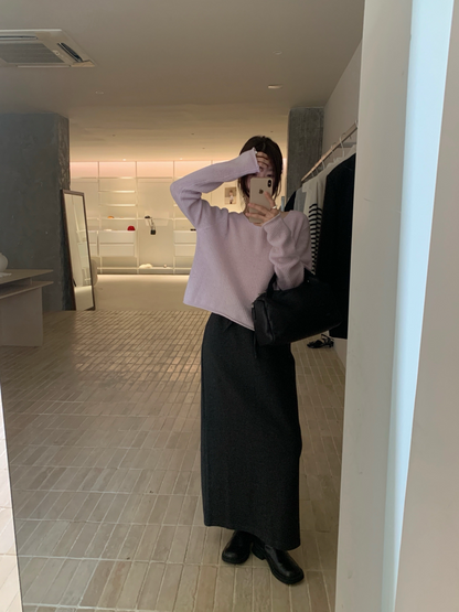 // 卷卷邊直坑紋14色短款NT