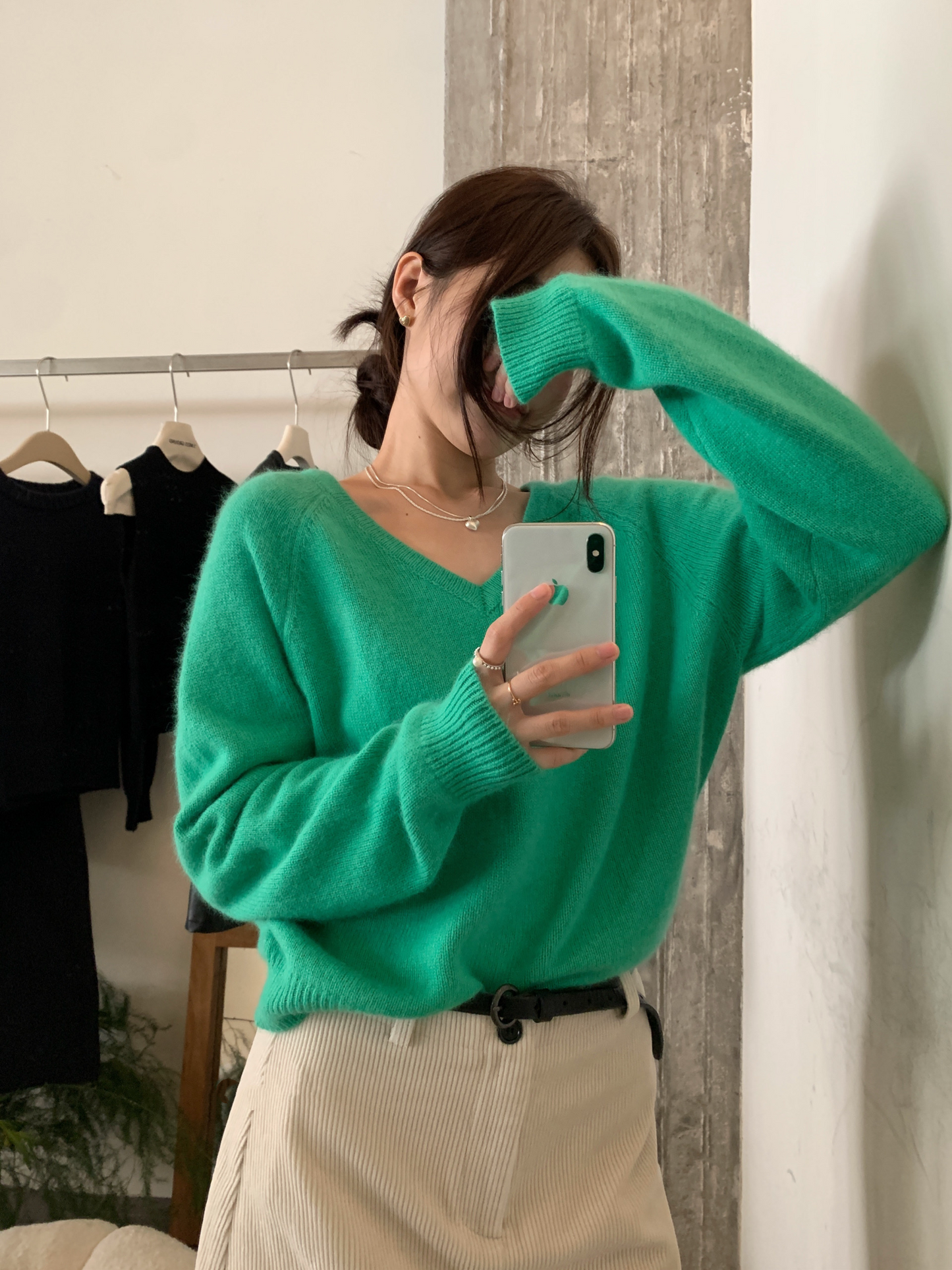 // 高質raccoon V領軟糯NT