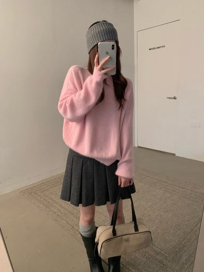 // 30%raccoon+20%羊毛超舒服靚色系毛衣