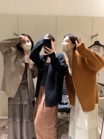 // 慵懶感中長大毛衣外套