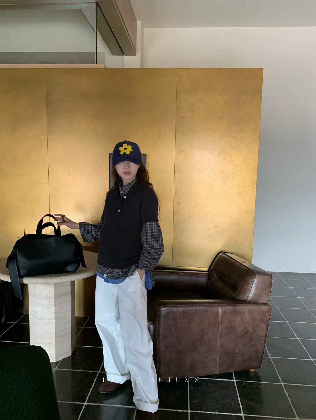 // 秋季薄羊毛翻領polo NT