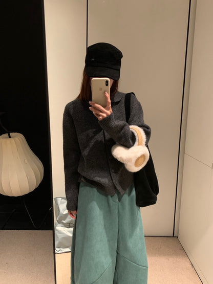 // 溫柔娃娃領包扣開胸NT