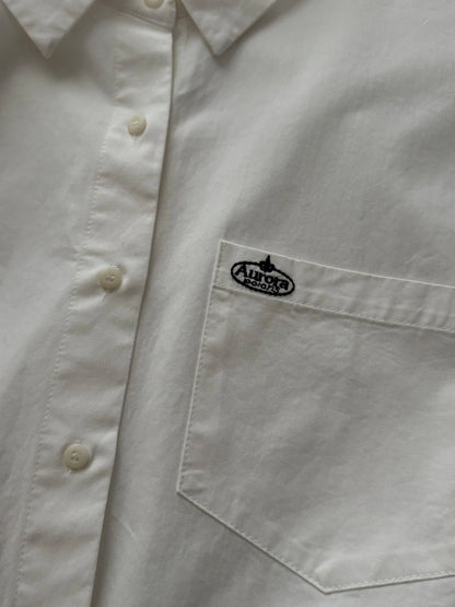 B188 / 小刺繡logo高質洗水棉低飽和度色調恤衫