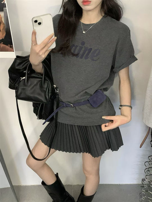 // ‘’Maine’連腰包仔磨毛TEE