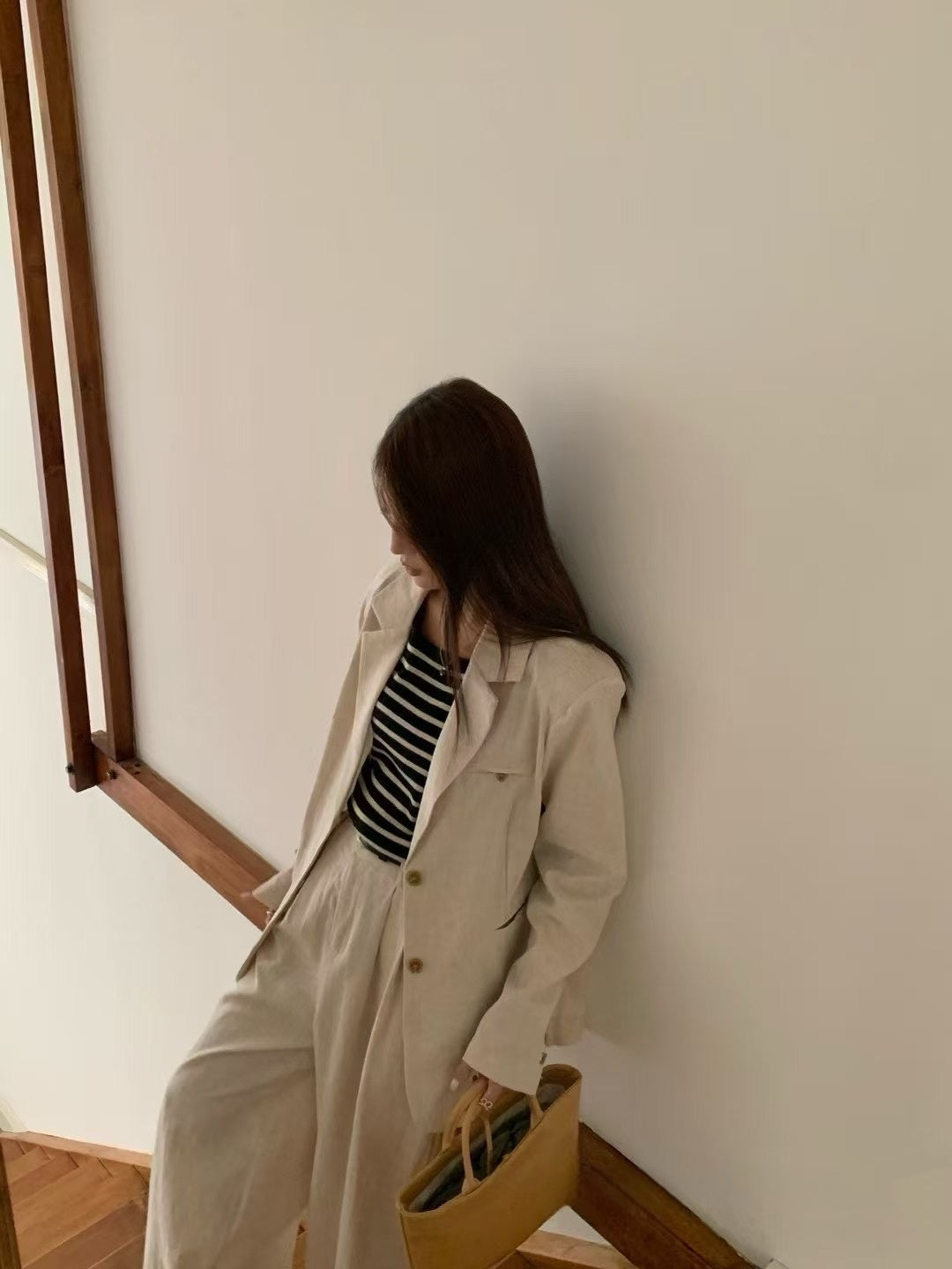 // 性價比超高棉麻西裝套裝